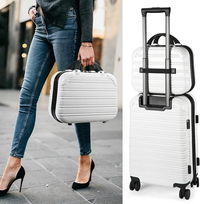 14-Inch Makeup Train Case Hardshell PC+ABS Travel Cosmetic Organizer, Makeup Storage Box for Toiletry Durable Portable Gifts for Women. - Image 7