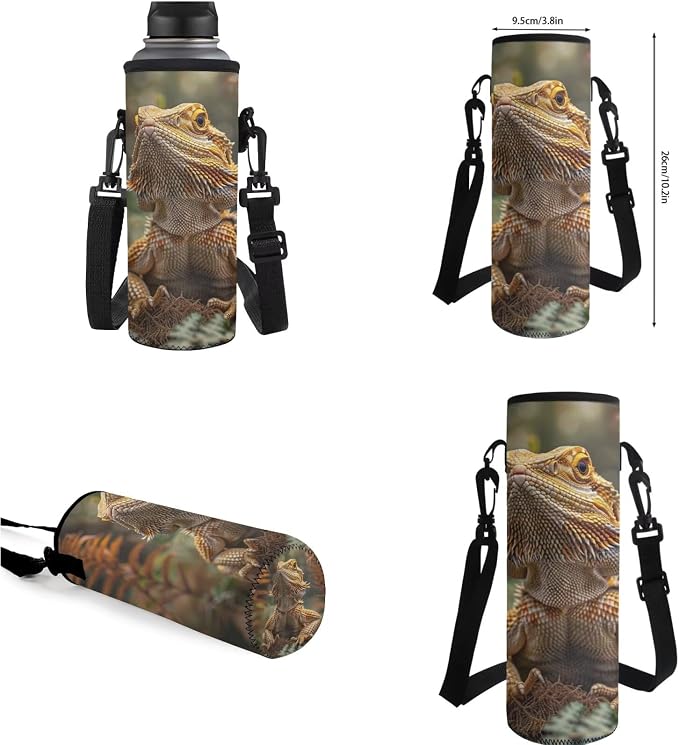 Dragon Lizard Backpack for Kids Boys Backpack with Lunch Box Water Bottle Pouch and Big Pencil Case 4PCS Set Bookbag with Compartments 17 inch Sturdy School Bag Kids Back to School Essentials - Image 7