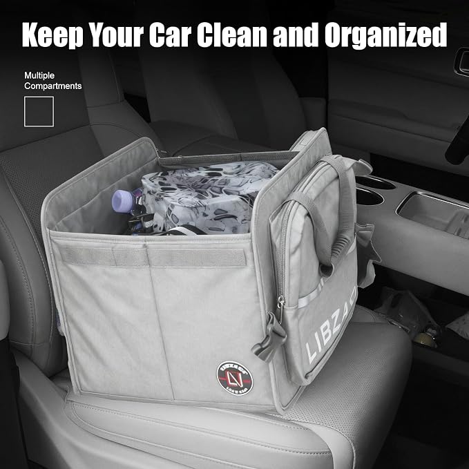 LIBZAKI Car Trunk Storage Organizer, Collapsible Trunk Storage Box for Car Truck SUV-Gray - Image 7