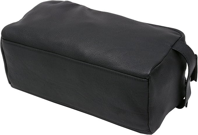 Alpine Swiss Sedona Toiletry Bag Genuine Leather Shaving Kit Dopp Kit Travel Case - Image 7