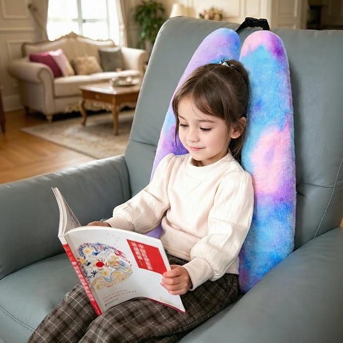 Atablyn Children Travel Pillow Car Pillow Removable U-Shaped Pillow for Adults to Support Head and Body in The Back Seat of Long Car Trips - Image 8