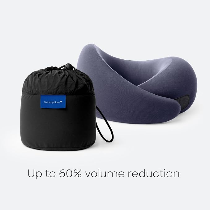 Ostrichpillow GO Travel Pillow, 360° Memory Foam Support, Soft & Washable - Image 7