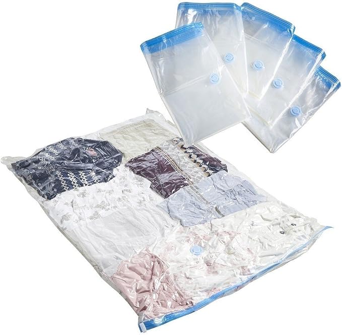 Space Saver Storage Dual Double Zipper Extra Tight Seal Bag for Travel, Suitcases, Moving, and Household use in size 53"x40" / 130cm x 100cm (50) - Image 8
