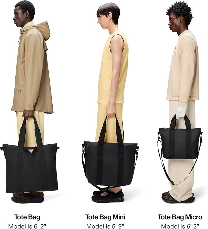 RAINS Tote Bag – Waterproof Travel & Work, Internal Zip Pocket, 6.1 gal | Waterproof PU tote for women and men – 22 L tote bag, internal zip pocket, detachable strap; carry-on for airplane travel - Image 7