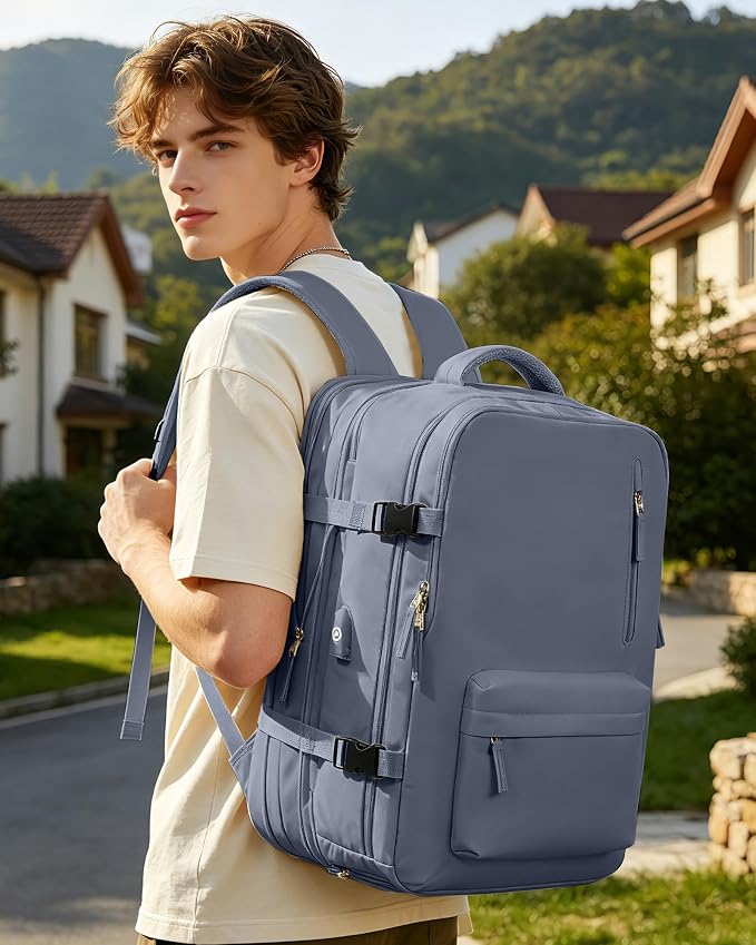 VGCUB Vacuum Backpack Travel with Pump, Vacuum Seal Compression Bags Laptop Backpack Personal Item - Image 9