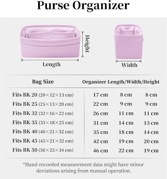 Satin Purse Organizer for Birkin 30 Sellier, Mauve Sylvestre | Custom Fit, Multiple Pockets, Lightweight Purse Essentials, Ideal for Travel, Shopping, and Daily Use - Image 8