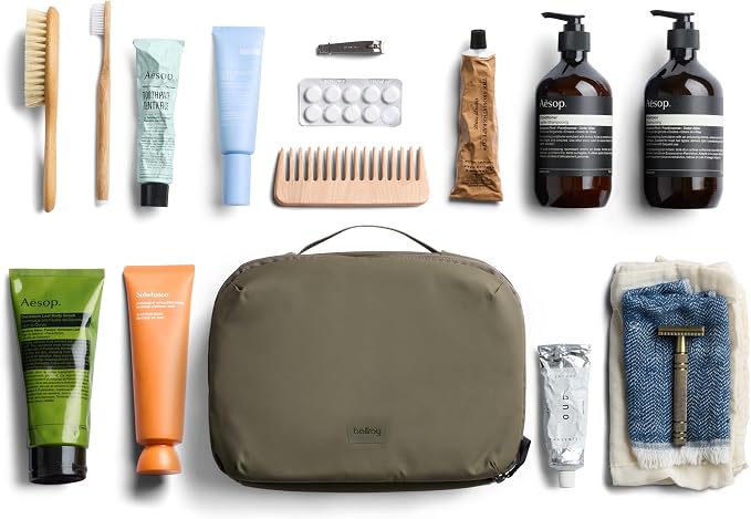 Bellroy Hanging Toiletry Kit Plus (8 Liter Travel Hanging Toiletry Bag) - SeaKelp - Image 7