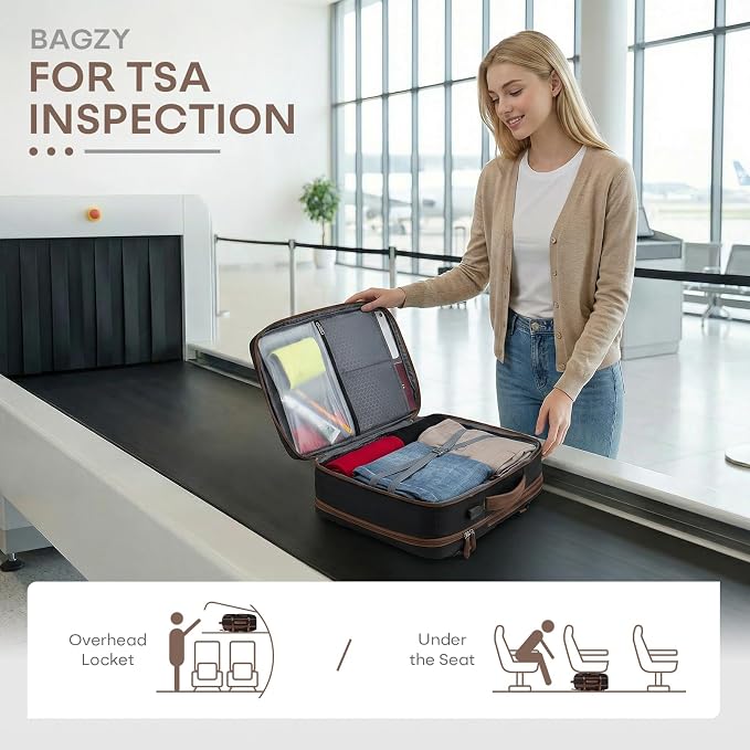 43x33x15cm Personal Item Bag Expandable 30L Travel Backpack 17x13x6 Inches Underseat Bag for Airlines Lightweight Carry on Luggage Water Resistant Flight Approved for College, Weekender Black - Image 8