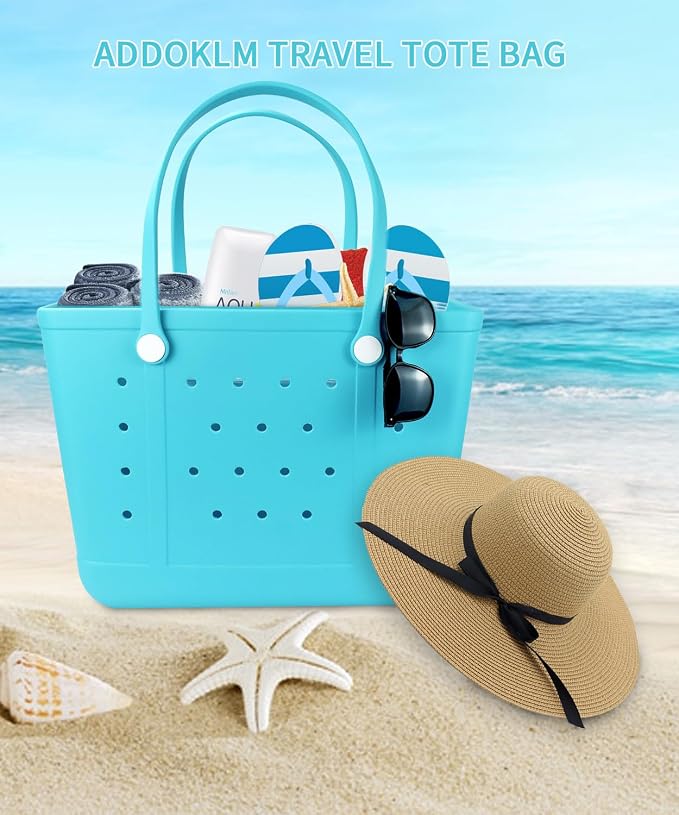 Lightweight Extra large Rubber Beach Bag Small mini Tote Bag for Gym Waterproof medium Open Handbag for Pool Sports - Image 8