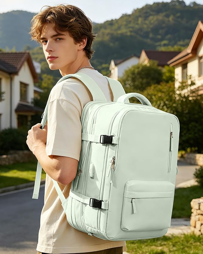 VGCUB Vacuum Backpack Travel with Pump, Vacuum Seal Compression Bags Laptop Backpack Personal Item - Image 9