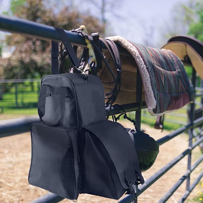 Harrison Howard Equestrian Pack Equipment Multi-Functional Carry Bag for Boots Helmet Horsewhip Horse Riding Pack Equipment - Image 6