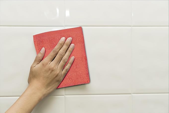 100% Cotton Washcloths 24 Pack (12x12 Inches) Soft, Highly Absorbent Washcloth, Face Towels, Wash Cloths for Face, Ring Spun, Bulk Pack (Coral) - Image 6