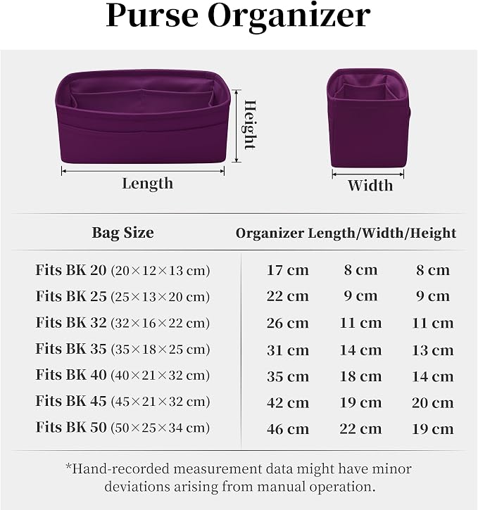 Satin Purse Organizer for Birkin 30 Retourne, Anemone | Custom Fit, Multiple Pockets, Lightweight Purse Essentials, Ideal for Travel, Shopping, and Daily Use - Image 8