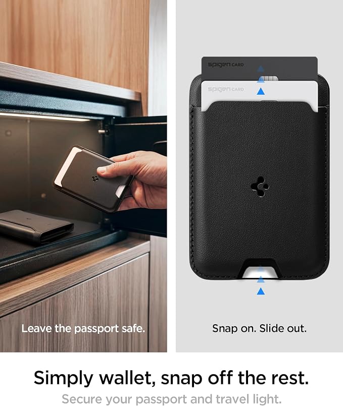 Spigen Life for Passport Card Cover Holder with RFID Blocking Technology Wallet Travel Documents Organizer Protector Accessories, SIM Card Pin Included - Image 7