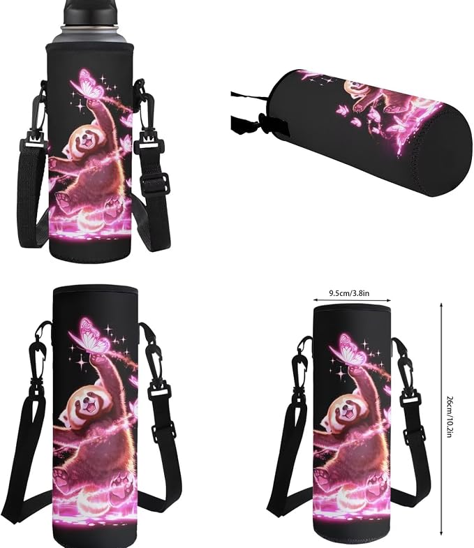 Red Panda Kids Backpack and Lunch Bag Set : 17in Elementary School Bookbag with Lunch Box - 4 in 1 Galaxy Book Bag for 1-3 Grade Girls 6-8/8-10 - Image 7