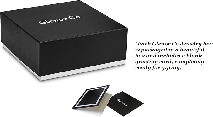 Glenor Co Earring Organizer Holder - 75 Small & 4 Large Slots Classic Jewelry Box with Drawer & Modern Closure, Mirror, 4 Trays Earrings, Ring or Chain Storage - PU Leather Case - Black - Image 6