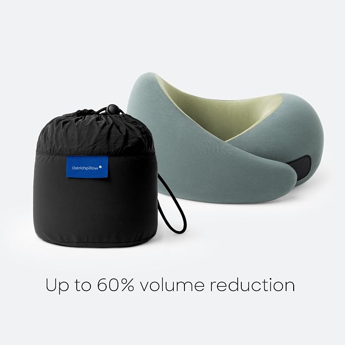 Ostrichpillow GO Travel Pillow, 360° Memory Foam Support, Soft & Washable - Image 7