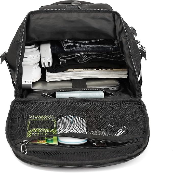 Kalesi Gym Duffle Bag Backpack 4-Way Waterproof with Shoes Compartment for travel Sport Hiking laptop (Black) - Image 9