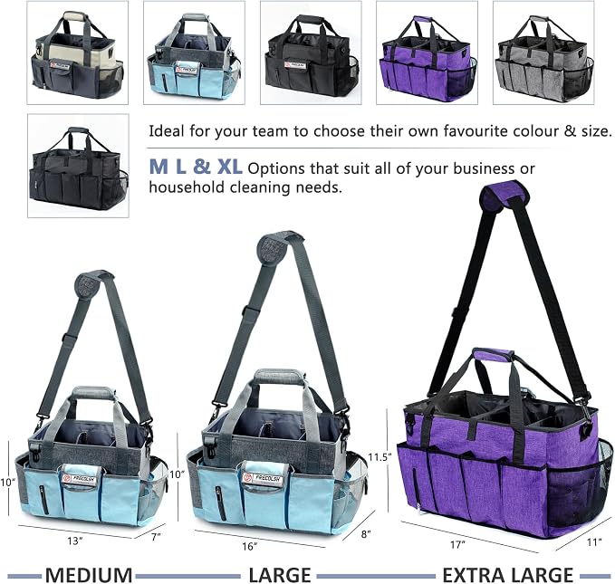 Cleaning Caddy for Cleaning Suppliers Organizer with Pockets for House Cleaning Essentials, Cleaning Organizer, Wearable Cleaing Bag Tote, Storage Caddy for Housekeeping - Image 7