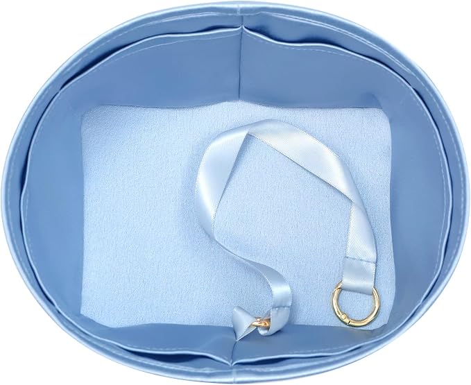 Fits for Picotin 18 Bag Insert, Premium Silk Purse Organizer Insert, Smooth Touch & Lightweight, Luxury Handbag Organizer with Gift Box Fits For Hermes(PC18,Celeste) - Image 9