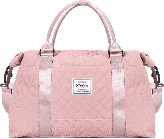 Travel Duffel Bag, Carry On Overnight Weekender Bags for Women | Travel Bag with Wet Pocket & Trolley Sleeve, For Spirit Airlines 18x14x8 Personal Item Bag - Image 8