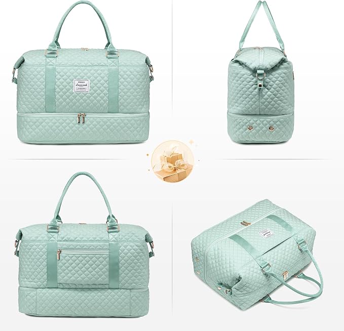 LOVEVOOK Travel Duffle Bag,Weekender Bags for Women with Shoe Compartment,Carry on Overnight Bag with Toiletry Bag,Gym Duffel Bag with Wet Pocket, Hospital Bags for Labor and Delivery - Image 9