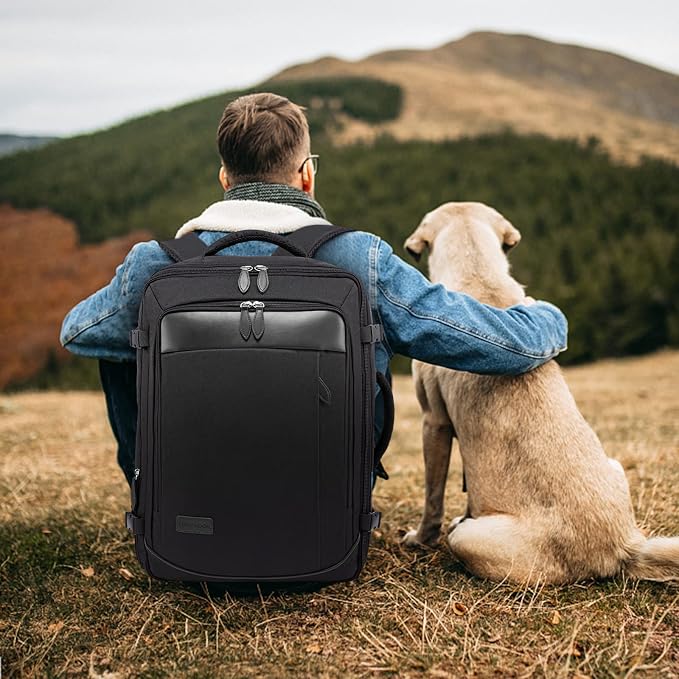LOVEVOOK Carry on Backpack, 45L Travel Backpack for Women Men Airline Approved, Expandable Large Suitcase Backpacks With 4 Packing Cubes, Aer Travel Pack 3, Water Resistant Weekender Bag - Image 6