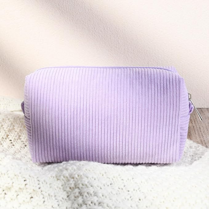 SOIDRAM Makeup Bag Preppy Cosmetic Bag Bulk Makeup Pouch Personalize Travel Toiletry Bag Organizer Cute DIY Makeup Brushes Storage Bag for Women - Image 7