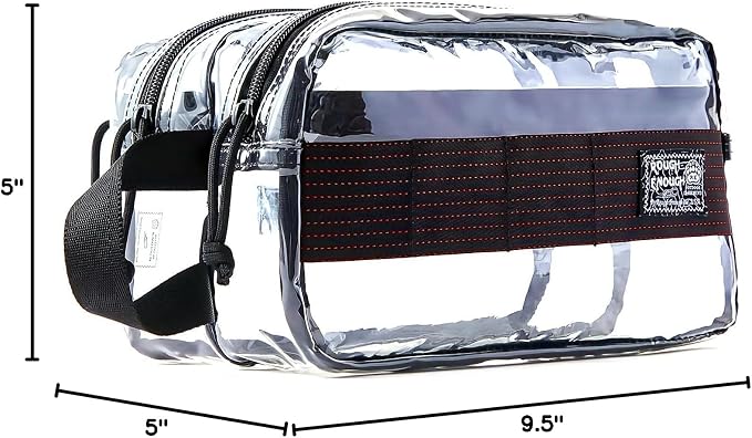 Rough Enough Clear Travel Toiletry Bag for Men Women Traveling Toiletries Essentials Shaving Hygiene Dopp Kit - Image 10