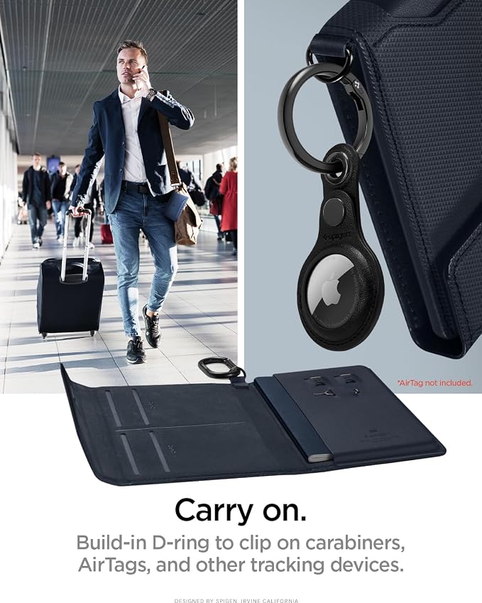 Spigen Life for Passport Card Cover Holder with RFID Blocking Technology Wallet Travel Documents Organizer Protector Accessories, SIM Card Pin Included - Image 7