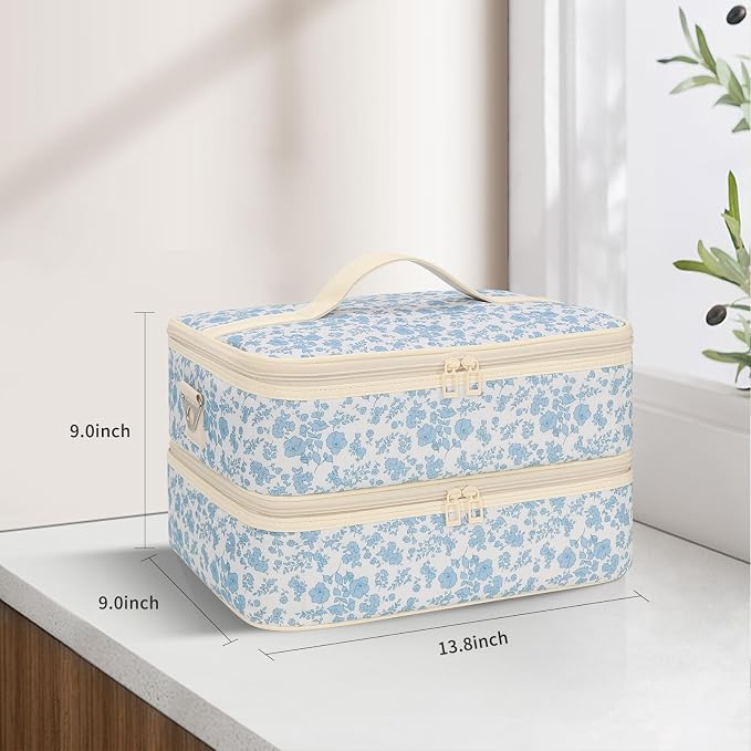 Ethereal Nail Polish Organizer Bag, Holds 50+ Bottles(15ml/0.5 fl.oz) UV Nail Lamp, Gel Polish Travel Storage Bag for Nail Kit, Gift for Manicurist, Girls - Image 8