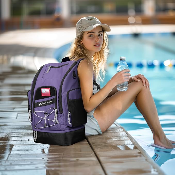 Maelstrom Waterproof Swim Backpack, Gear Sports Bag With Shoe Compartment | 35l Capacity, Durable Polyester, Ergonomic Back Padding, Lightweight. Ideal For Swimming, Snorkeling, Kayaking, Gym, Travel - Image 8