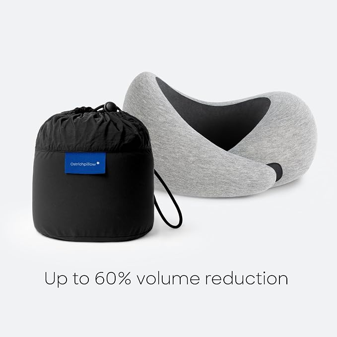 Ostrichpillow GO Travel Pillow, 360° Memory Foam Support, Soft & Washable - Image 7