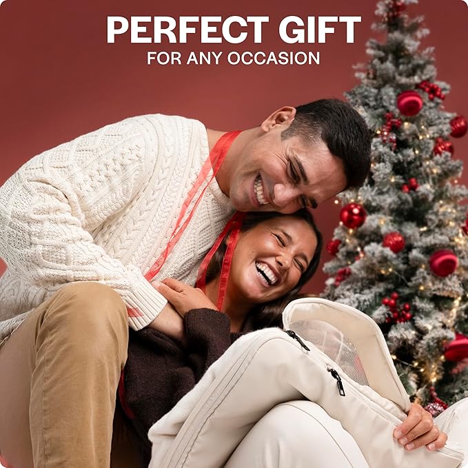 Aerotrunk Compression Packing Cubes for Travel - Luggage Organizer Bags - Double Zipper Packing Cubes for Suitcases (4-Pack, Mocha)