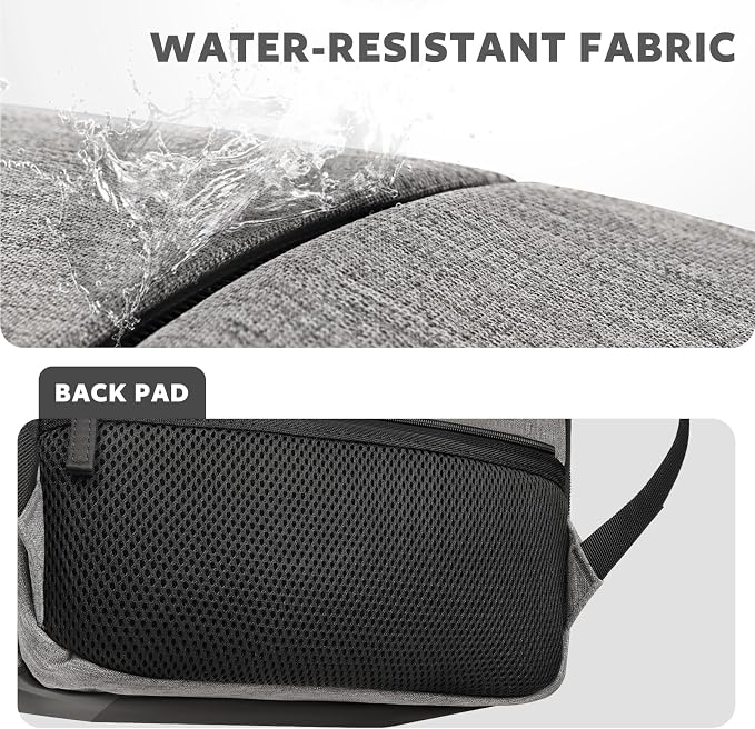 AUROTIER Barber Bag with Insulated Pocket, Portable Backpack for Clippers and Supplies, Travel Hairstylist Smart Bag, Hairdresser Case, Water-resistant, Grey - Image 9