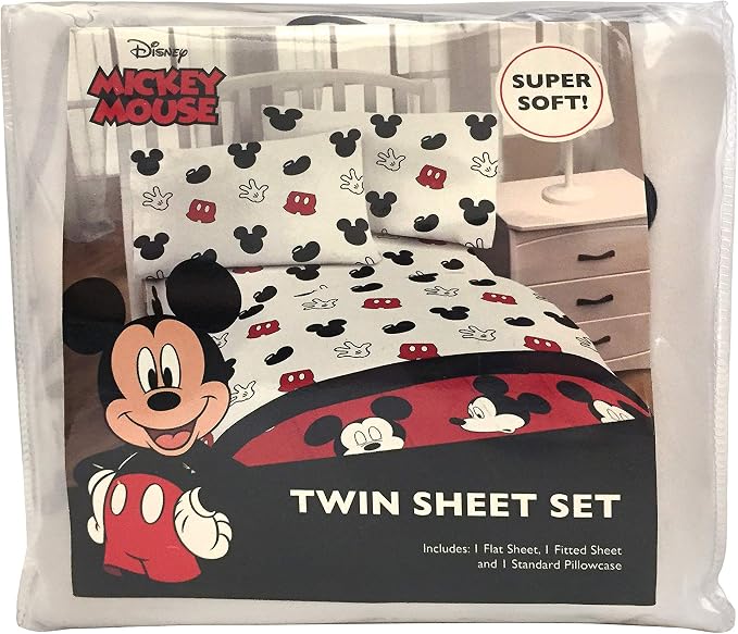 Jay Franco Disney Mickey Mouse Kids Twin Sheet Set 3 Piece - Reversible | Super Soft Brushed Microfiber, Deep Pocket, Breathable, Machine Washable Kids Bedding (Official Disney Product) - Image 7