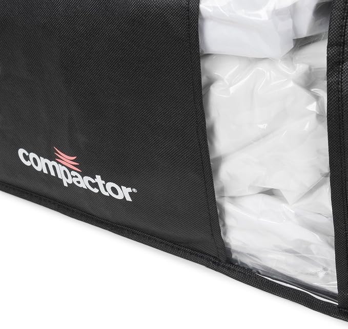 Compactor - Set of Black XXL Vacuum Bags with 3 Large Chests Storage Cabinet, Dressing Room, Moving Home, Compatible with Vacuum and Vacuum Pump, Compresses Duvets, Pillows and Clothes - Image 9