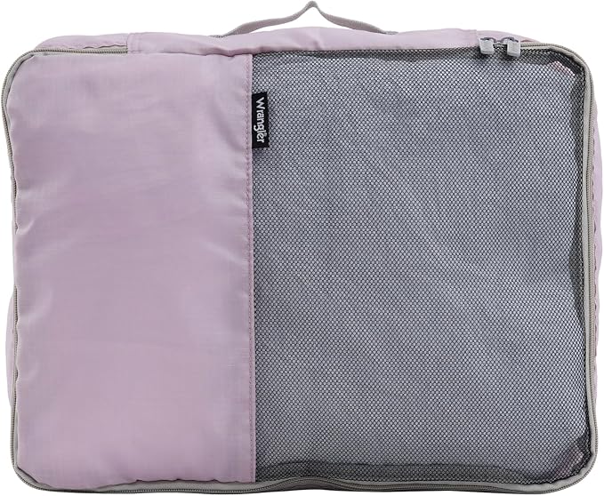 Wrangler 4 Piece Miami Luggage and Packing Cubes Set, Burnished Lilac - Image 8