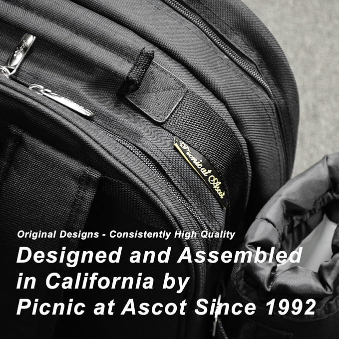 Picnic at Ascot Original Insulated Wine and Cheese Cooler Bag - Designed, Assembled & Quality Approved in the USA - Image 7