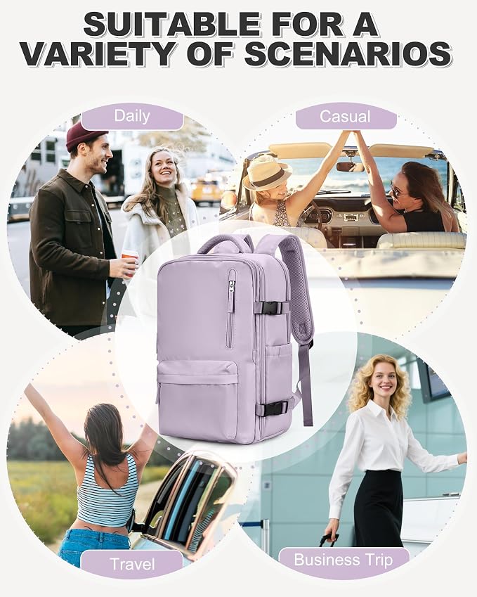VGCUB Vacuum Backpack Travel with Pump, Vacuum Seal Compression Bags Laptop Backpack Personal Item - Image 9