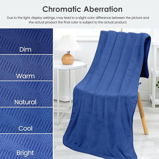 JML Microfiber Bath Towels, Large Bathroom Towel 2 Pack (30" x 60"), Oversized, Soft, Super Absorbent and Fast Drying, Multipurpose Use for Sport, Fitness, Yoga, Diamond Cross Grid Navy - Image 8
