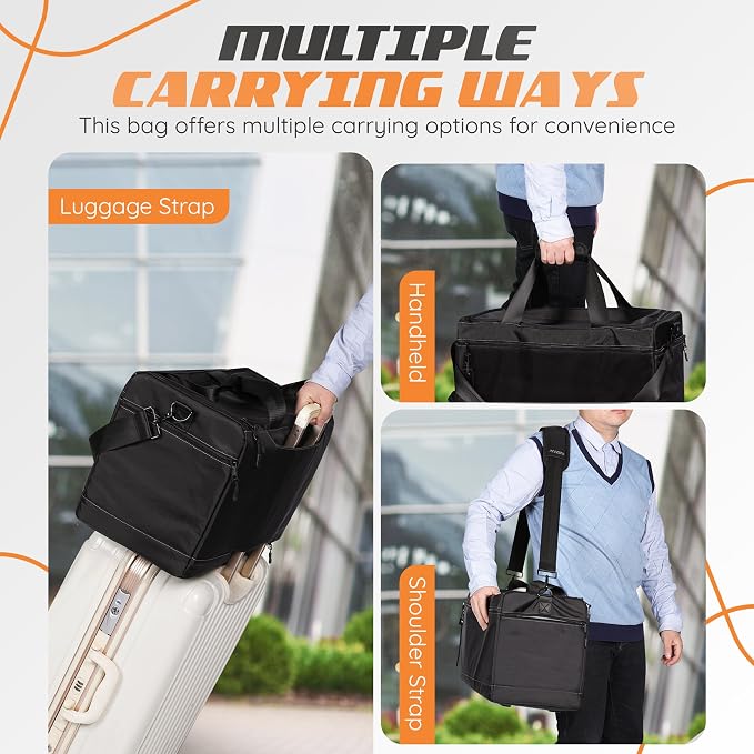 Sneaker Bag Multifunctional Outdoor/Sports/Gym Travel Shoe Bag - Travel Duffle Bag for Men & Women with 3 Adjustable Compartments & Shoulder Strap – Shoe Storage Bags Included - Sneakerhead Gifts - Image 8
