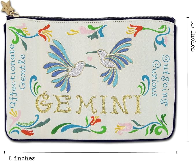 Catstudio Astrology Zipper Pouch, 5x7 Travel Toiletry Bag, Makeup Bag, Dog Treat Pouch, or Travel Purse - Image 7