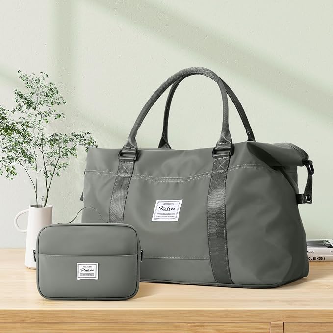 Travel Duffel Bag, Carry On Overnight Weekender Bags for Women | Travel Bag with Wet Pocket & Trolley Sleeve, For Spirit Airlines 18x14x8 Personal Item Bag - Image 9