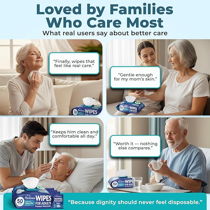 XL Bath Wipes for Adults No Rinse (2 Pack) – 100 Count + 8 Travel Body Wipes, 10" x 11.5" Disposable Washcloths for Elderly Incontinence, After Surgery and Elder Care