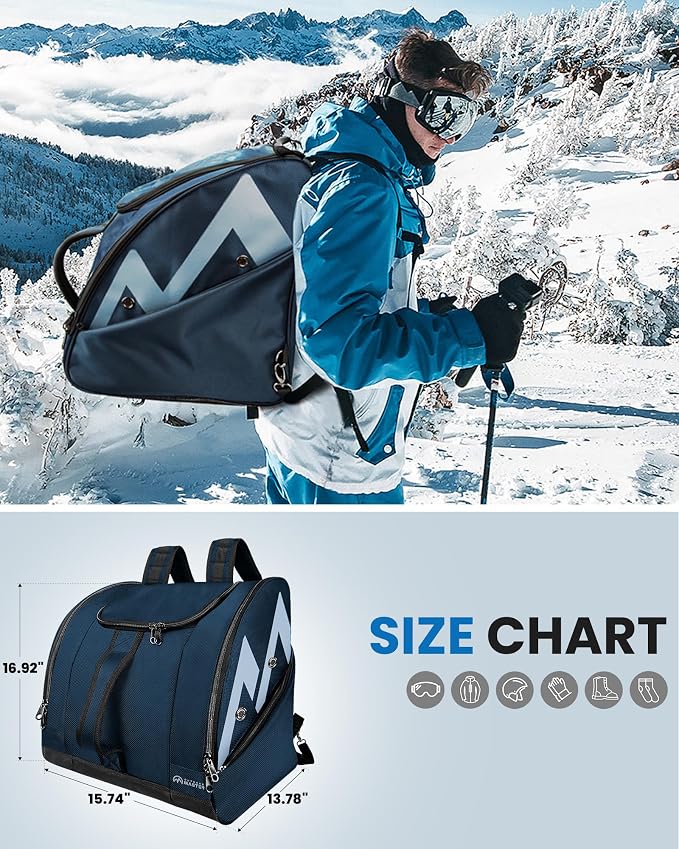 OutdoorMaster Boot Bag - Ski Boots and Snowboard Boots Bag, Excellent for Travel with Waterproof Exterior & Bottom - for Men, Women and Youth - Image 7