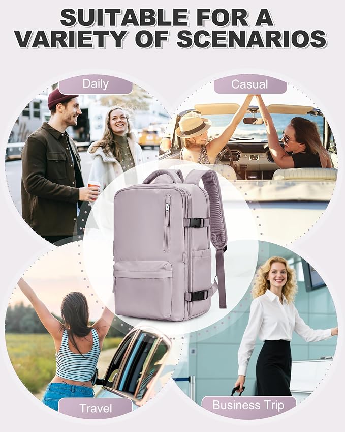 VGCUB Vacuum Backpack Travel with Pump, Vacuum Seal Compression Bags Laptop Backpack Personal Item - Image 9