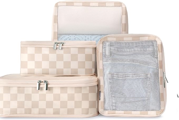 Vandel TSA-Friendly Packing Cubes for Carry On, Mesh Suitcase Organizer Bags Set, Small Packing Cubes for Travel Organizer Bags for Women with Mesh Panel and Durable Zippers, Luggage Cube Set of 4 - Image 9