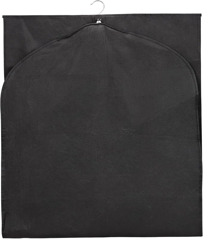 Syeeiex 60'' Garment Bags for Hanging Clothes(Set of 8), Dress Bags for Gown, Garment Bag for Dresses Long, Dress Garment Bag for Suit, Evening Dresses, Fur Coat, Long Dress Gown(Black) - Image 6