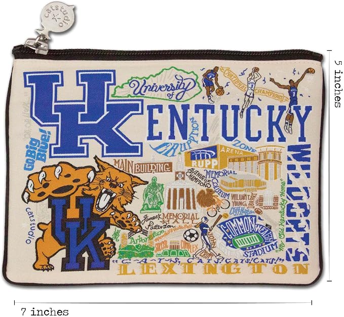 catstudio University of Kentucky Collegiate Zipper Pouch Purse | Holds Your Phone, Coins, Pencils, Makeup, Dog Treats, & Tech Tools - Image 6